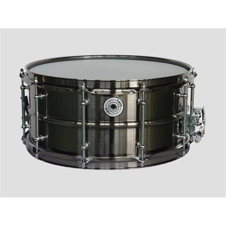 TANDESA LLC Taye BBS1465 14 x 6.5 in. MetalWorks Brushed Black Nickel Brass Drum BBS1465